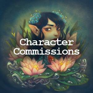Character commission button.